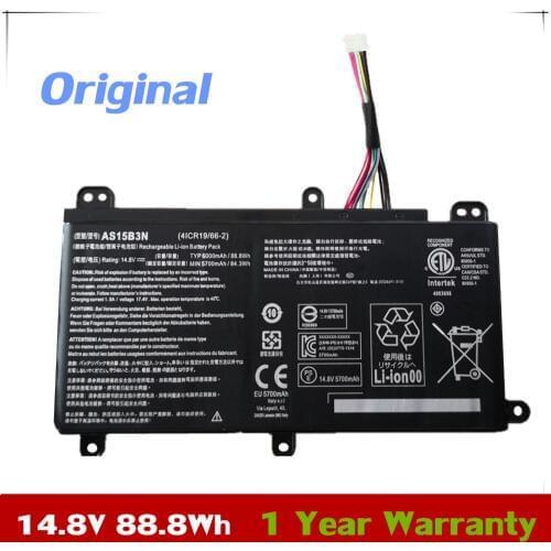 7XINbox 14.8V 88.8Wh AS15B3N Original Laptop Battery For Acer Predator 15 G9-591 G9-591G G9-592G G9-791G G9-792G GX-791 Series