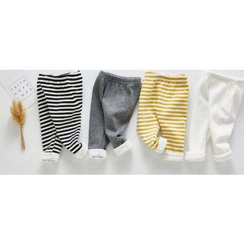 Angoubebe B94K01 95% Cotton Velvet Warm Infant Baby Girls Leggings Pants Long Trousers for Winter Autumn Spring
