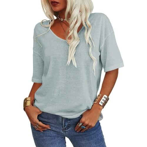 Женские хлопковые футболки CHAMSGEND China At AliExpress