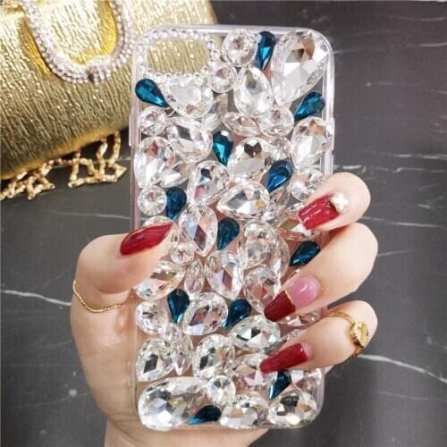 For Samsung A9 A8 A6 PLUS A50 A70 A80 j5 j7 2017 j6 j8 2018 Phone Case Luxury Bling Rhinestone Diamond Crystal Soft Case