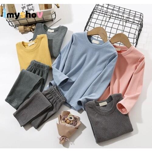 Kids Thermal Underwear for Children Winter Thicken Warm Long Johns Girls Boys Pajama Sets Toddler Bay Boy Girl Nightwear Clothes