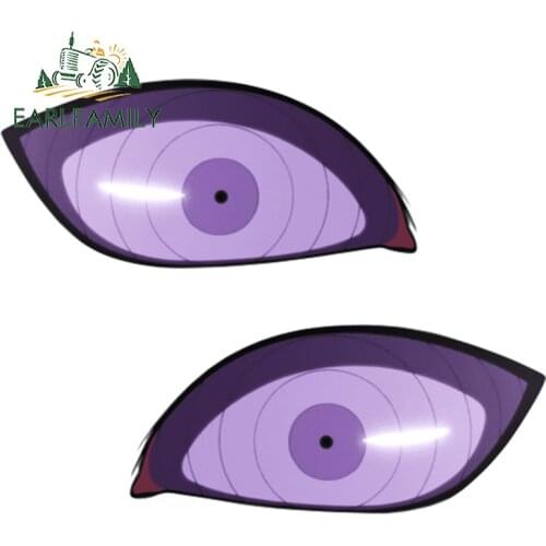 EARLFAMILY 13cm x 2.6cm for Rubbish Metempsychosis Sharingan Car Stickers Waterproof Decals JDM Accessoires Windshield Decor