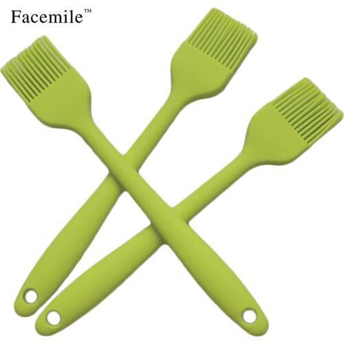 Facemile 1Pcs Silicone BBQ Brush Tool Bread Cookie Oil Cream Cooking Basting Brush Silicon Kitchen Gift Pastry Tool