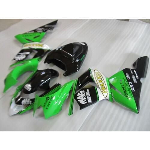 Customize motorcycle Fairing kits for Kawasaki ZX10R 2004 2005 NINJA ZX-10R 04 05 green black ABS fairings set YV24