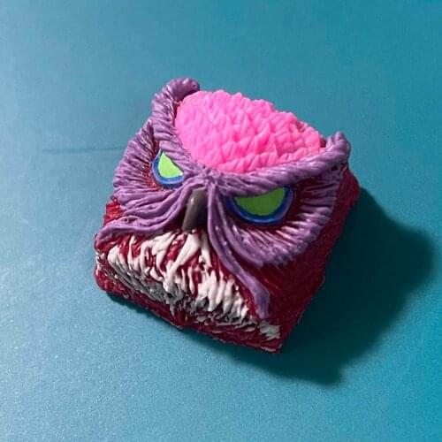 1pc Handmade Resin Key Cap for MX Switch Mechanical Keyboard Owl Multi-color Personalized Resin Keycaps Color Can Be Customized