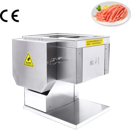 Commercial Desktop 850W Fresh Meat Slicer Stainless Steel Meat Cutting Machine Two-in-one meat cutter vegetable cutter
