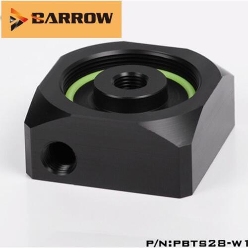 Barrow Water Cooling Reservoir Kits PBTS28-W1, PMMA / Acrylic/ POM Water Pump Cover for DDC Serise Pump Computer Water Cooling
