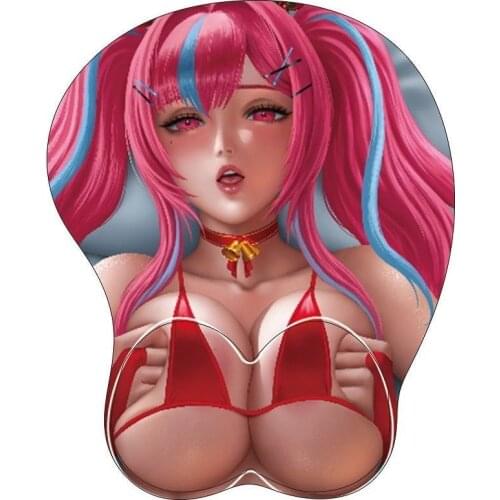 Computer Mouse Pad 3d Chest Mouse Soft Pad Cute Cartoon Simple Animation Game E-sports Silicone Personality