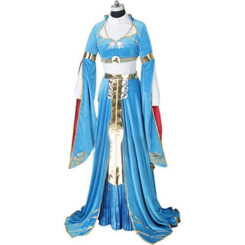 The Legend of Zelda: Breath of the Wild Princess cosplay costume with gloves