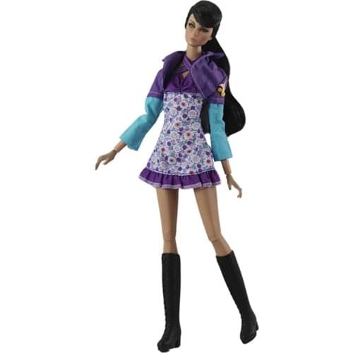 2021 New Colorful Skirt Dress Outfit Suit Sets for Barbie BJD FR SD Doll Clothes Role Play Accessories Toys for Girl