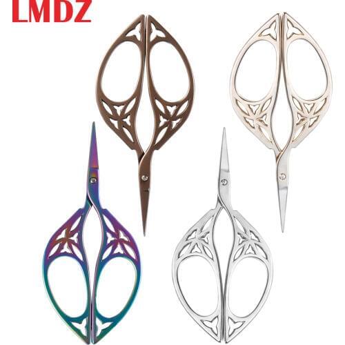 LMDZ Stainless Steel Retro Classic Vintage Antique Fine Embroidery Sewing Tailor Scissor Handicraft Fabric Cut Trim Shear Tool