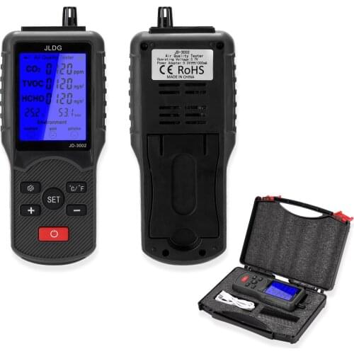Multifunctional Air Quality Tester CO2 Gas Dector TVOC Meter Temperature Humidity GMeasuring Device Carbon Dioxide Monitor