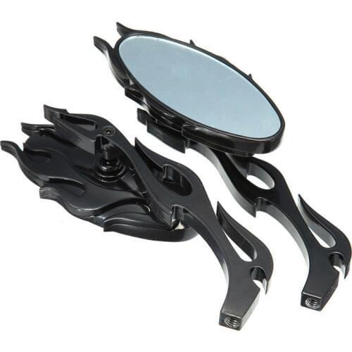 Fire model black ellipse metal scooter motorcycle accessories motorbike rearview mirror for honda suzuki yamaha harley mirrors