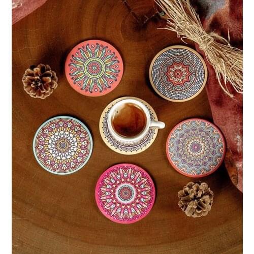 6 Tile Design Coasters - Home Decoration - For Mugs & Glasses - Cool & Trendy Gifts