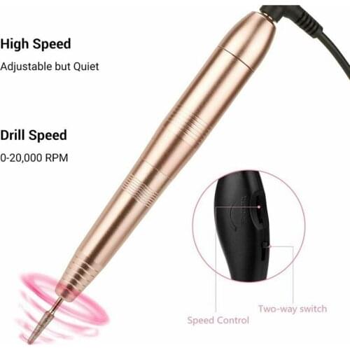 Portable Electric Nail Drill Machine 20000Rpm Professional Nail Art Drill Bits Nail Sander Nail Art Equipment