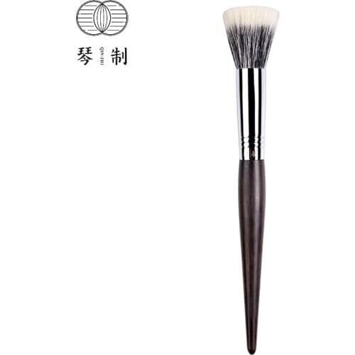 QINZHI Professional Handmade Make Up Brush G081 Multi-task Stippling Brush Soft Saikoho Goat Hair Makeup Brushes