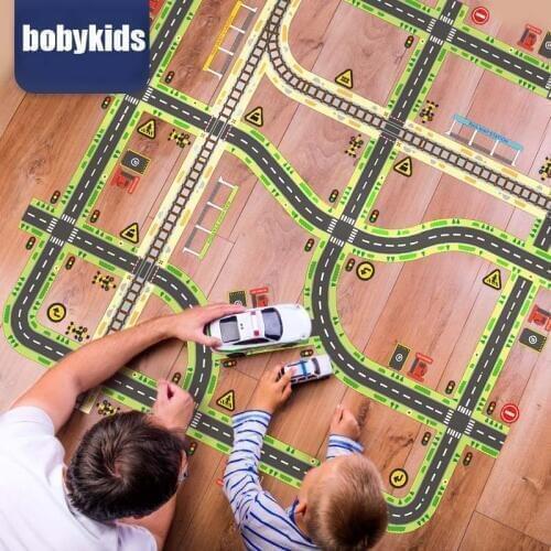 Multicolors Road Tape Sticker Kids Toy Traffic Highway Railway Theme Decorative Stickers Educational Toys For Children