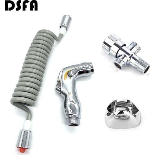 Handheld Toilet Bidet Spray Wash Jet Set Wall Bracket Toilet Sprayer Suit For Bathroom cleaning