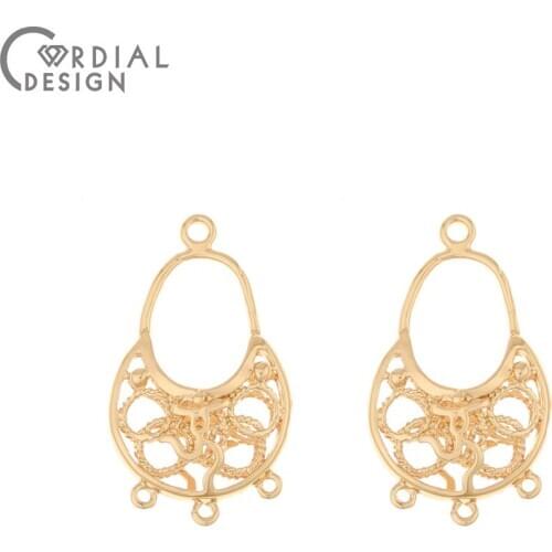 Cordial Design 50Pcs 15*25MM Jewelry Accessories/Copper/DIY Making/Hand Made/Connectors For Necklace/Earring Findings/Charms