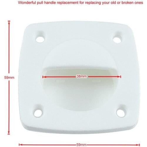 Flush Sliding Door Handle Hatch Handle Marine Cabin Accessory with Screws