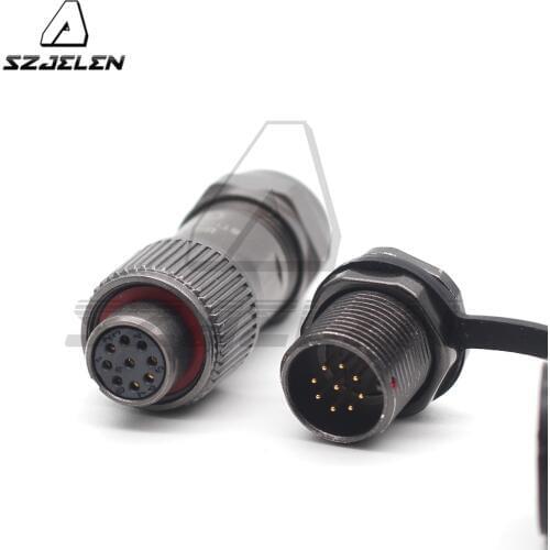 WEIPU ST12 series 9 pin Wire Connector Automotive LED Power Front-nut Waterproof Connector Male Socket Female Plug IP67