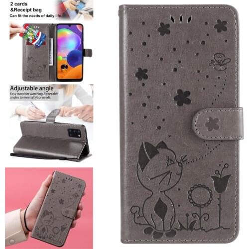 Bright Telephone Cases For Samsung A40 PU Leather Wallet Flip Phone Cover Galaxy case A30S A31 A41 Eurasian version A30 A42 5G