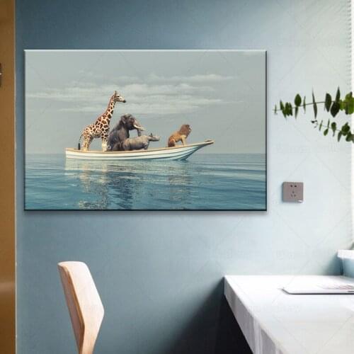 Animal pictures Canvas Wall Art Poster Nordic Print Painting Nature Decoration Pictures Modern Home Decor printing art frame
