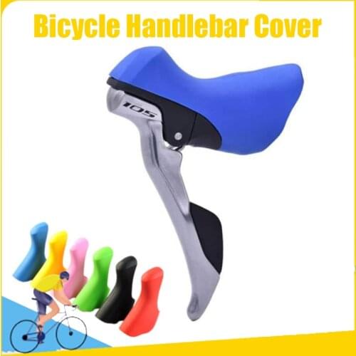 1 Pair MTB Road Bike 4700+5800+6800 Coloured Cycling Hand Change Protector Silicone Cover Bicycle Handlebar Cover