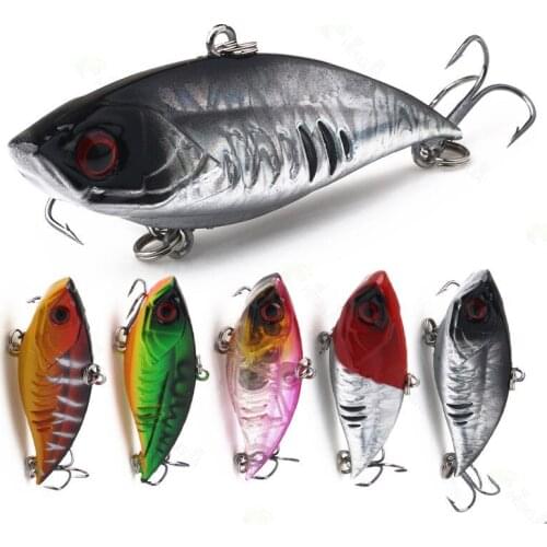 1pcs 6.5cm 10.5g Vib Lure Hard Plastic Fish Artificial Bait for Fishing 3D Eyes Swimbait Crankbait Wobblers Fishing Accessories