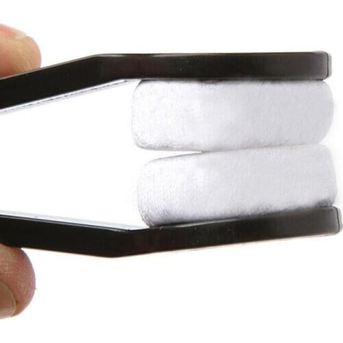 1PC Mini Microfiber Two-side Sunglasses Brush Eyeglass Cleaner Brush Spectacles Rub Glasses Home Clean Tools Brush Random Color