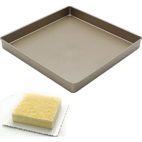 11inch Square Cake Baking Pan Non-stick Carbon Steel Cake Mold Mousse Baking Cake Decorating ToolsTray Kitchen Accessories