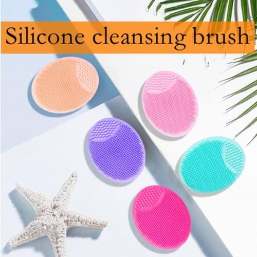 Reusable Makeup Remover Pads Cleanser Facial Clean Silicone Shampoo Brush Shower Massage Removal Sponge Cotton Cleaning Tool