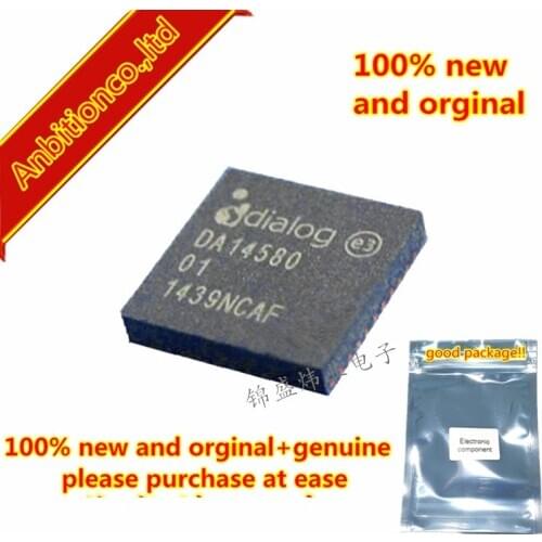 5pcs 100% new and orginal DA14580-01AT2 DA14580-01 QFN40 Bluetooth Low Energy 4.2 SoC in stock