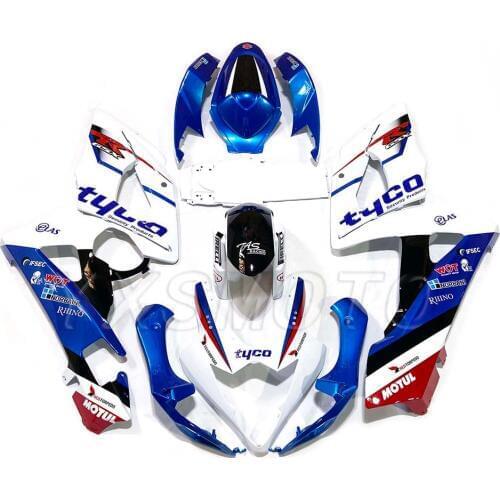 Brand new ABS mechanical injection molding fairings GSXR1000 K5 2005 2006 blue white bodywork fairing kit gsxr 1000 05 06