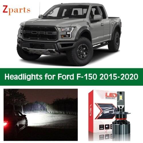 Car Bulbs For Ford F-150 F150 2015 - 2020 LED Headlight Headlamp Low High Beam Canbus Auto Lights 12 V Lighting Accessories