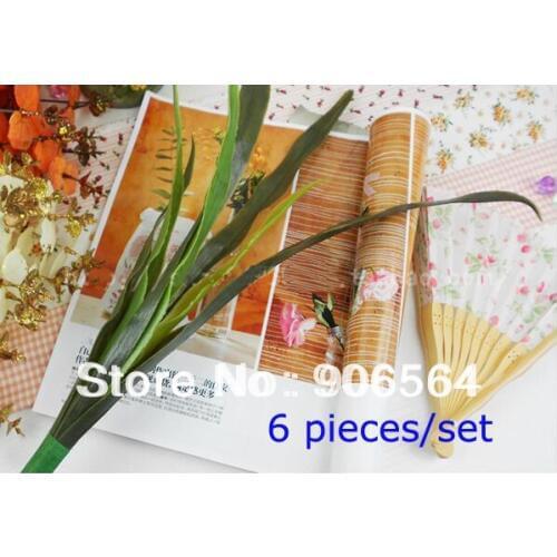Free shipping wholesale DIY Cattleyas material artificial leaves for nylon stocking flower accessories 6 pieces/set(20sets/lot)