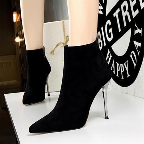 Ankle Boots For Women Extreme High Heels Boots Women Stiletto Sexy Heels Winter Shoes Women Pointed Heels Luxury Boots Tacones