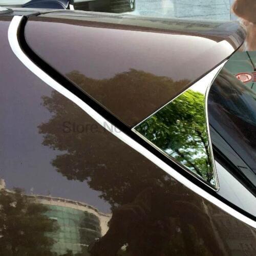 For Sportage kx5 2016 2pcs Chrome Car Rear Tail Window Sequins Cover Spoilers Molding Trim Decoration