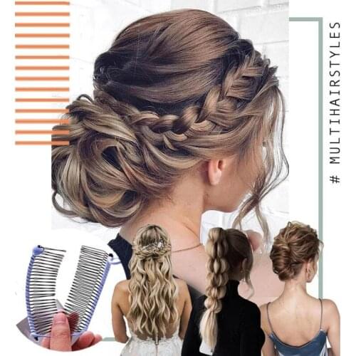 Elastic lazy banana hairpin womens hair comb simple thick curly hair styling tool ponytail personality coiling device