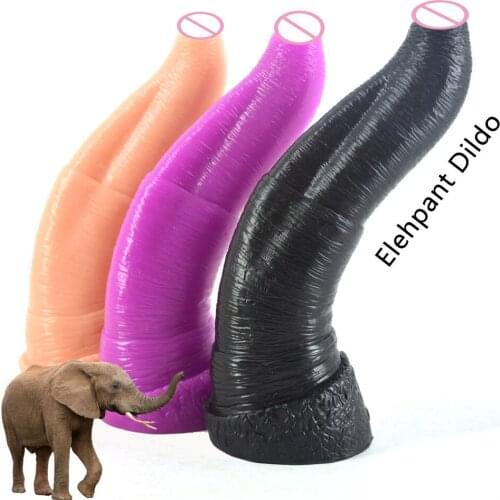 FAAK Big dildo animal elephant dildo black sex toys for women lesbian masturbator anal plug anus massage couple flirt sex shop