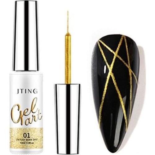 12 Colors Pull Line Gel Nail Polish Phototherapy Gel For DIY Painting Hook Line Manicure Special Nail Art Supplies Brushed Glue