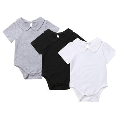 Emmababy Newborn Kid Baby Girl Boy Romper Sunsuit Playsuit Outfit Cotton Clothes