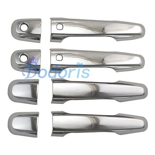 Door hanglde Cover Grab Protective Sticker Smart hole Garnish Moulding Kits Auto Accessory For Mitsubishi Triton L200 2006-2014