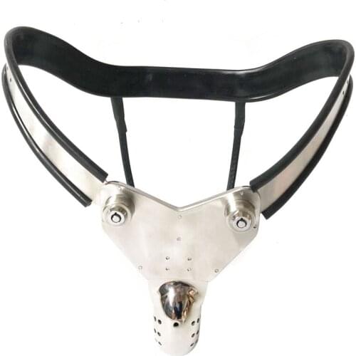 Stainless Steel Male Chastity Belt Pants Cbt Penis Lock Cock Cage Metal Chastity Device Sex Toys For Men BDSM Erotic Products