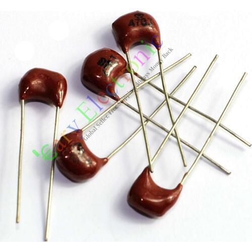 Wholesale and retail 100pc Silver MICA Capacitor 470pF 500V Radial for guitar amps tone tube audio NEW free shipping