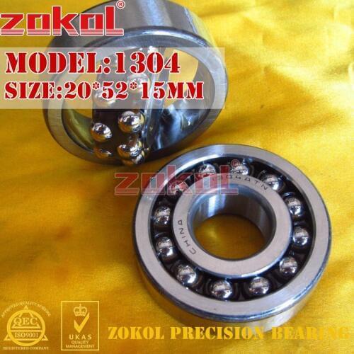 ZOKOL bearing 1304 Self-aligning ball bearing 20*52*15mm