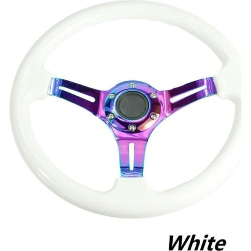 ABS 14 Inch 350MM Universal Car Modified Personality Cool Racing Competition Steering Wheel Drifting Racing Sport Steering Wheel