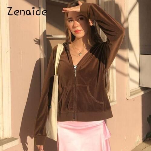 Женские длинные толстовки ZENAIDE China At AliExpress