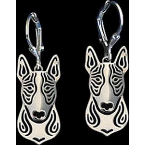 Womens Alloy Pet Dog Shaped Earrings Lovers Gold Bull Terrier Earrings Drop Shipping