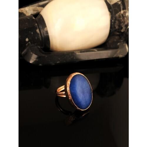 Dr Stone Natural Stone Women 'S Agate Stone Rose Gold Plated Ring KRB362 372884758